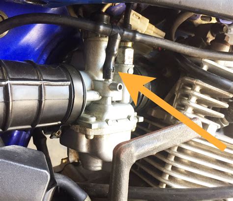 how to hook up carburetor hoses to yamaha ttr 125